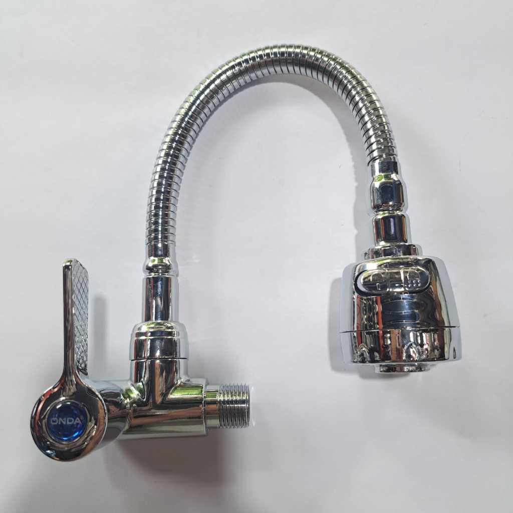 Kran Angsa Tembok / Keran Cuci Piring Fleksibel Merk Onda type V-TUL FLEXI