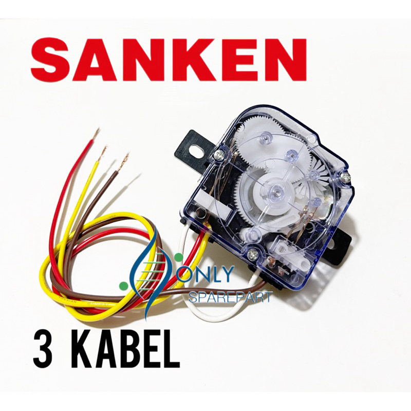 TIMER WASH MESIN CUCI SANKEN 3 KABEL - TIMER MESIN CUCI SANKEN 2 TABUNG