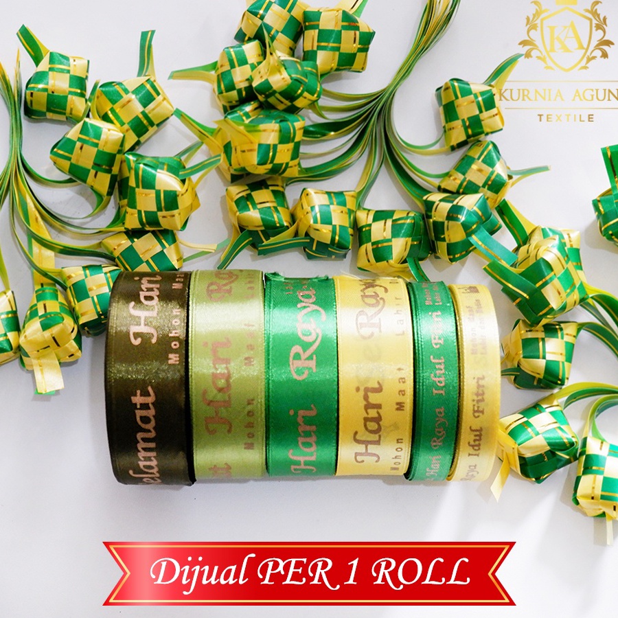 

Pita Satin Hari Raya Idul Fitri Lebaran Hampers Parcel Dijual Per ROLL