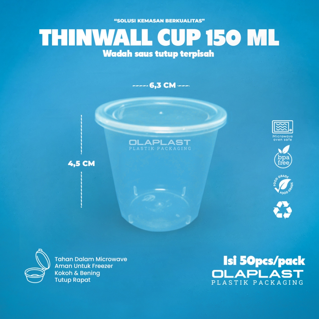 Thinwall Cup 150ml / Cup Puding