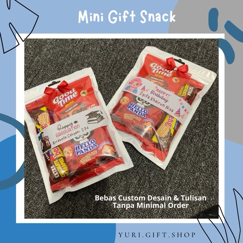 

Mini Gift Snack | Snack Birtday | Snack Ultah | Snack Mini Wisuda | Hadiah Mini