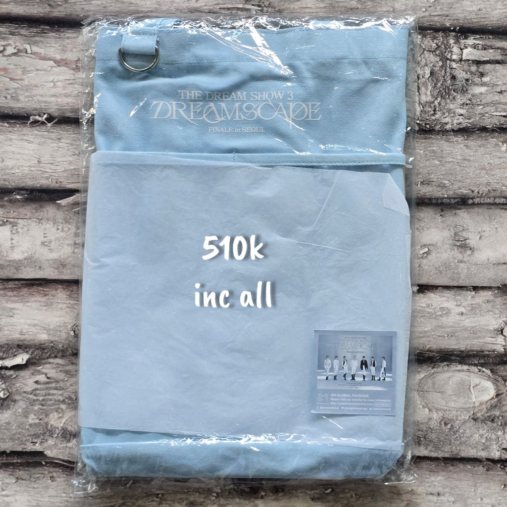 nct dream the dream show 3 tds3 dreamscape finale in seoul bag totebag blue sm gp global package