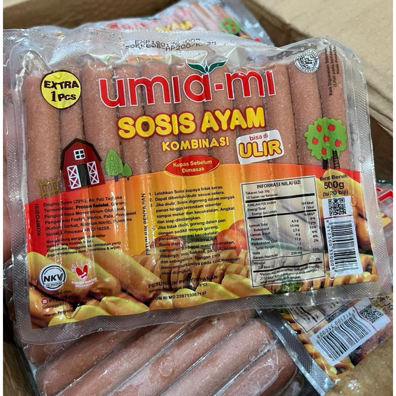 Sosis Ayam umiami isi 21biji/sosis murah/sosis ayam murah
