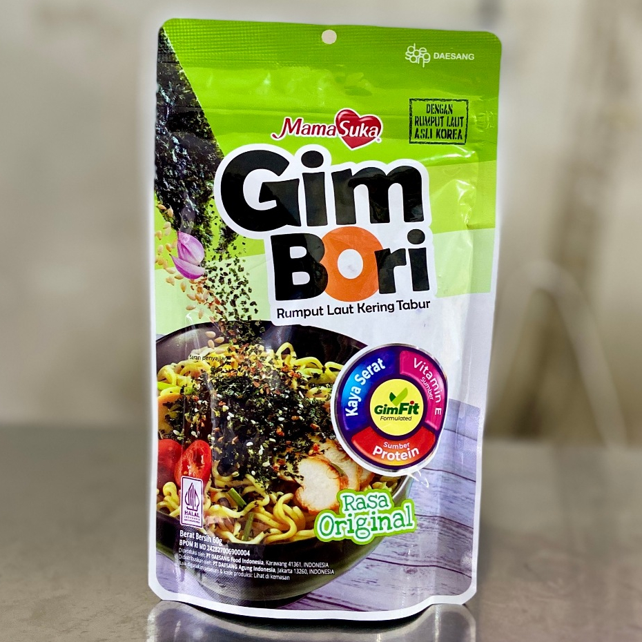 

Mamasuka Gim Bori Rumput Laut Tabur Original 60gr / Nori Tabur