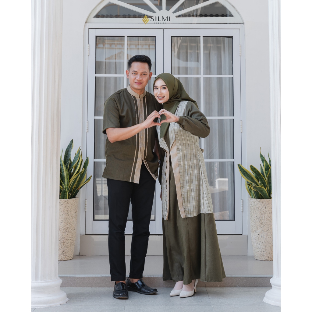 baju couple pasangan | Gamis Motif Remaja Kekinian - Naraya Couple by Silmi Gamis Remaja Terbaru 202