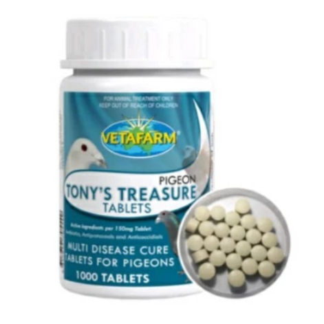 TONY'S TREASURE VETAFARM OBAT BURUNG MERPATI TONY TREASURE