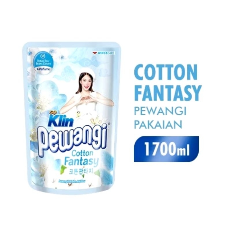 Soklin pewangi cotton fantasy 1800ml