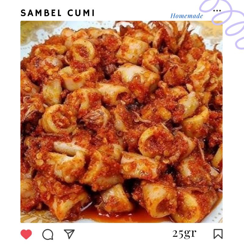 

SAMBAL CUMI PEDAS || SAMBAL PEDAS || DIJAMIN EMPUK || PEDAS NAMPOL || 25gr || HOME MADE || PEDAS GURIH
