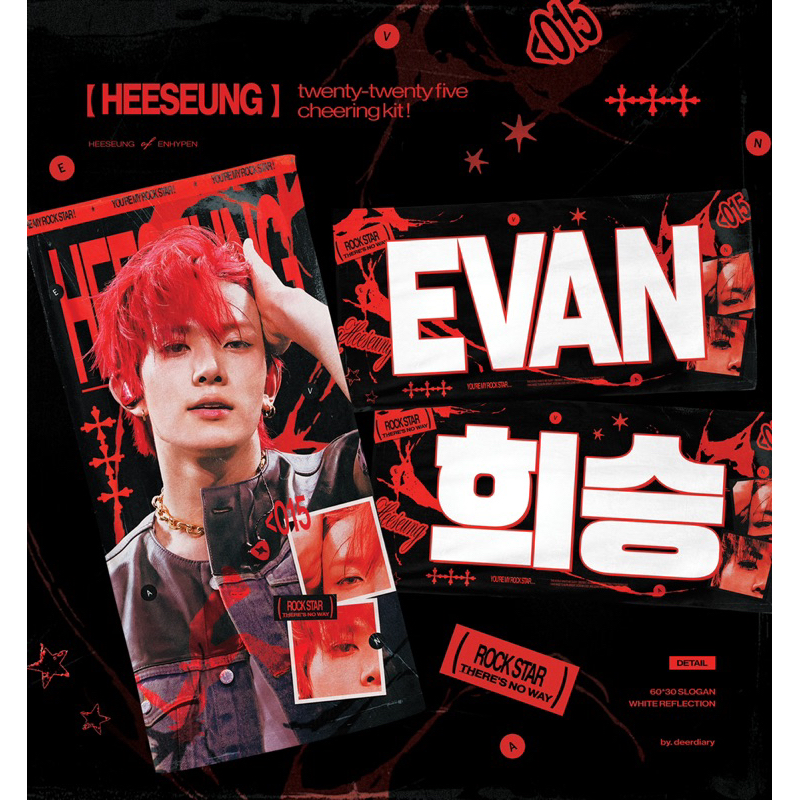 [PRE ORDER] SLOGAN CHEERING KIT FOR HEESEUNG ENHYPEN BY DEERDIARYHS OFFICIAL MURAH