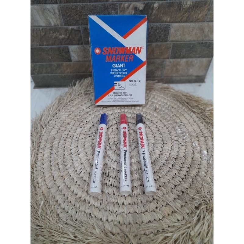 

snowman board permanent dan snowman board non permanent untuk papan tulis putih tersedia 3 warna 1 pack 12 pcs