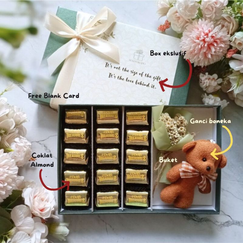 

ATHAR HAMPERS CHOCOLATE BUKET BONEKA BOX BINGKISAN IDUL FITRI