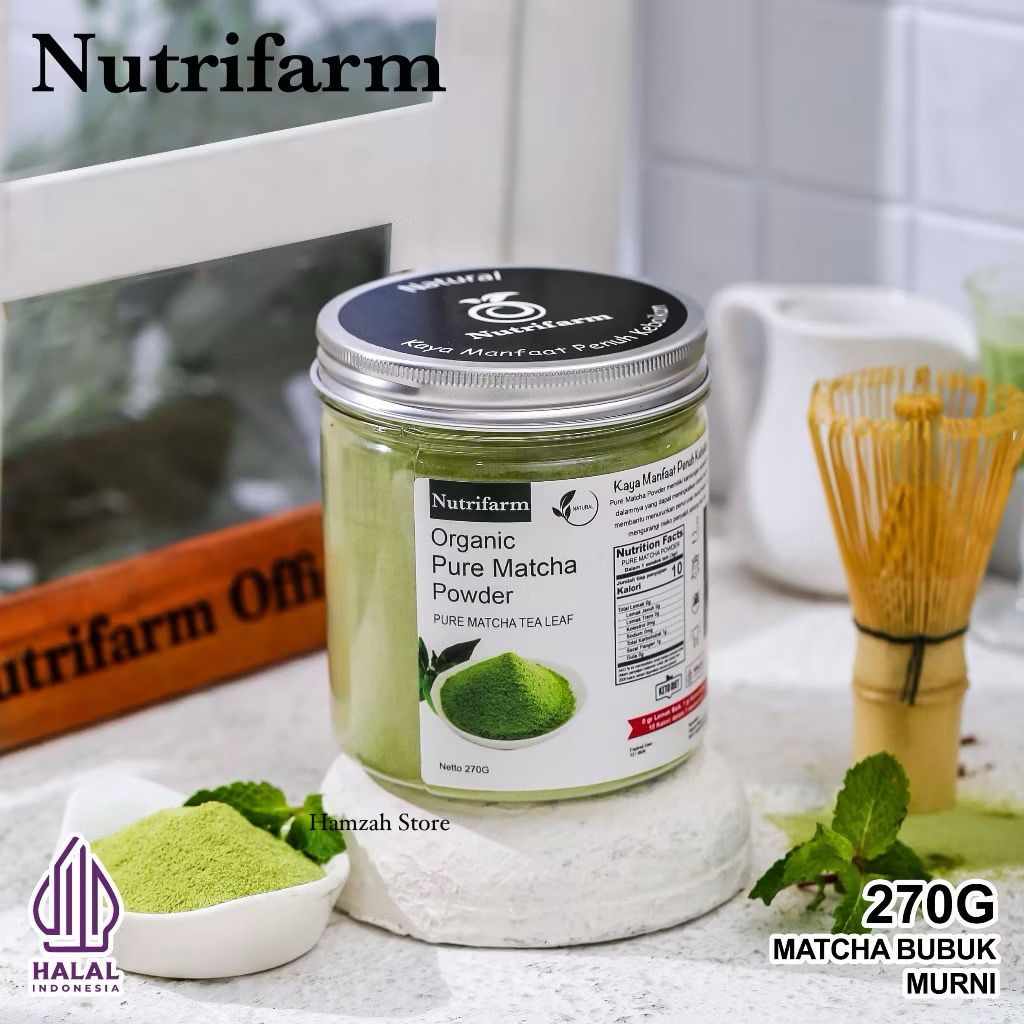 

Serbuk Matcha - Pure Matcha Nutrifarm 270g | Organic Pure Matcha Powder