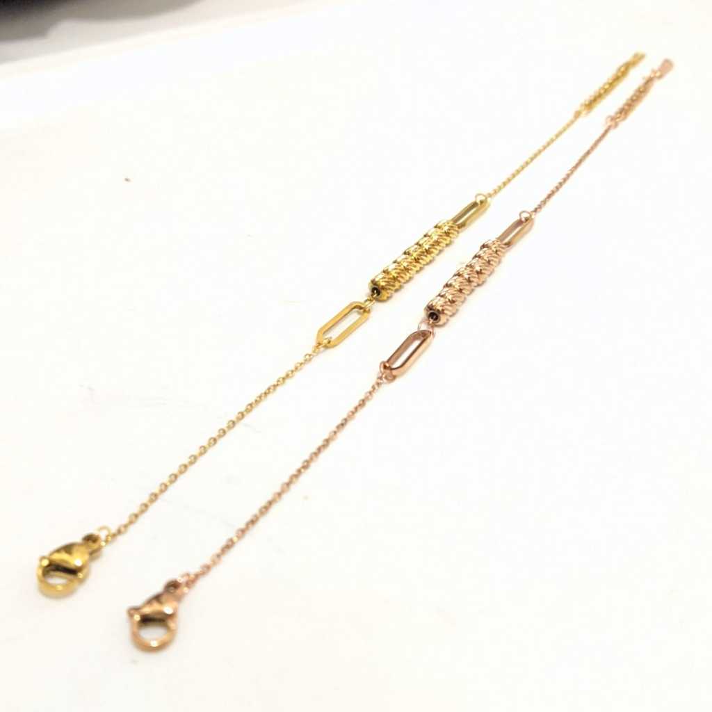 Gelang Terbaru Wanita Titanium Anti Karat / Aksesoris Gelang Wanita
