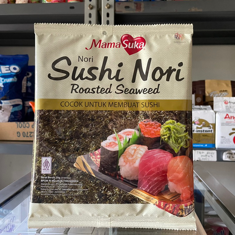 

Mamasuka Sushi Nori Rumput Laut isi 10 Lembar