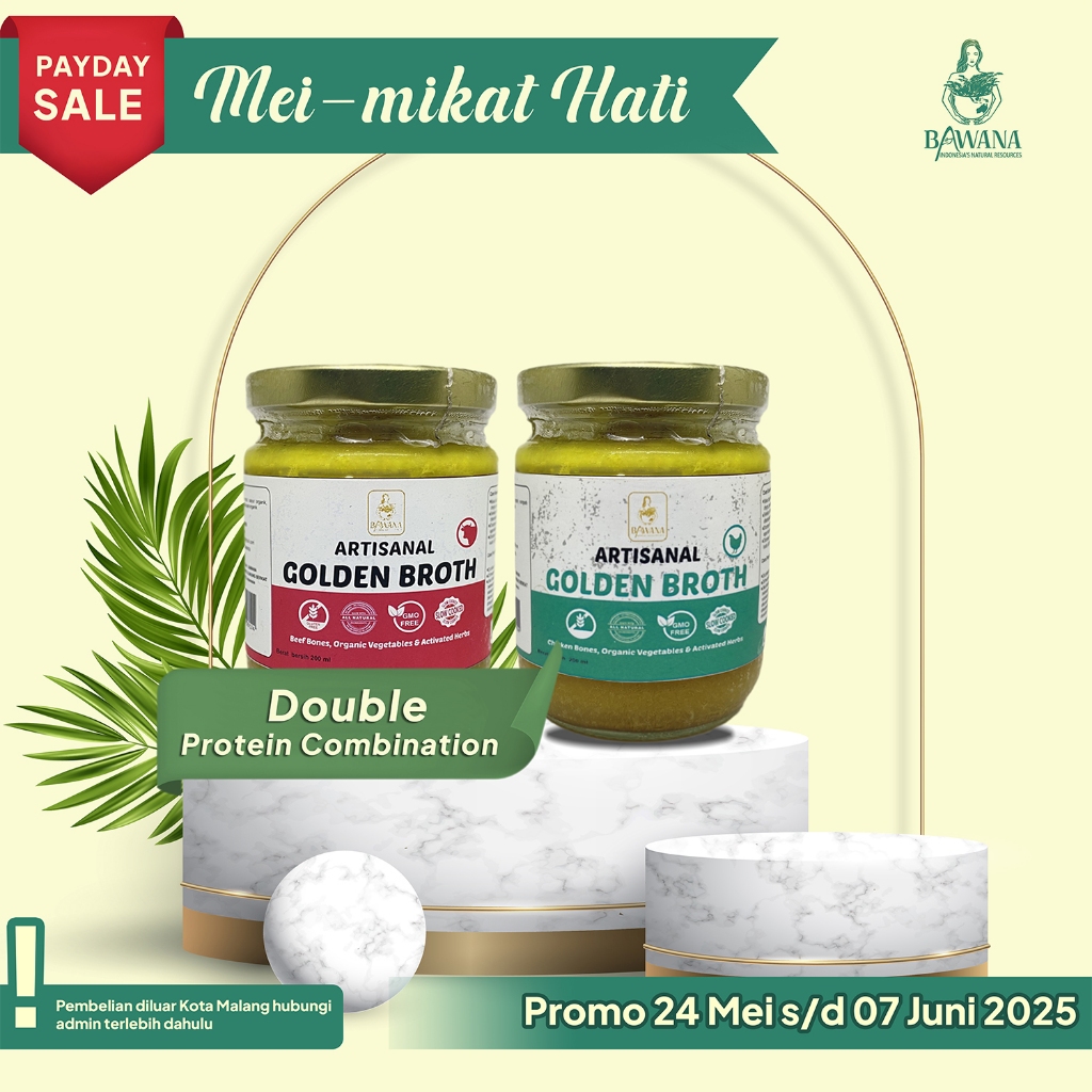 

Super Combo Bundling - Double Protein Combination - Bawana Golden Broth Kental