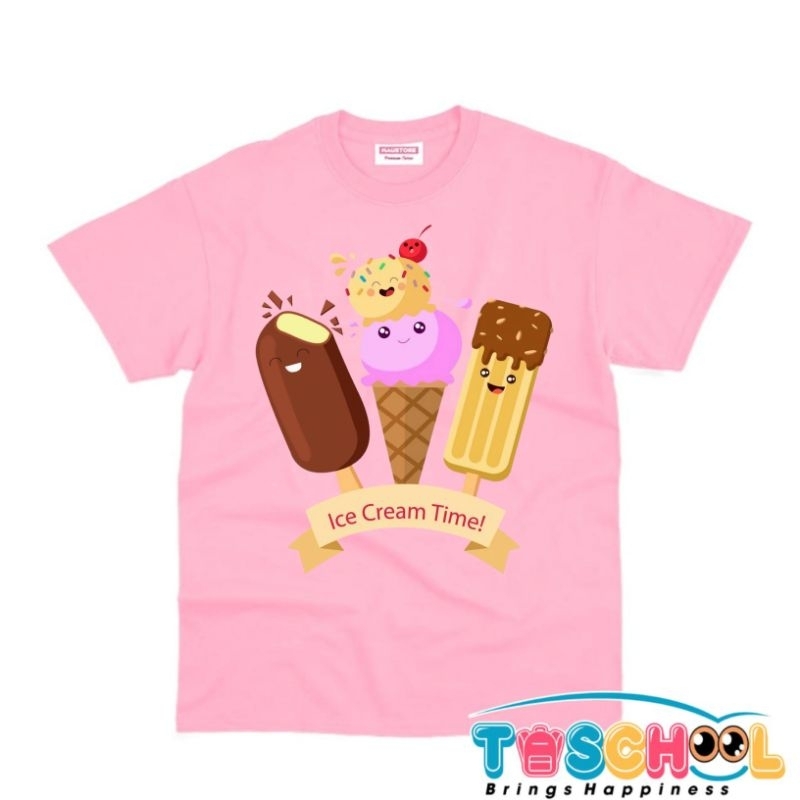 BAJU ANAK KAOS ANAK ICE CREAM