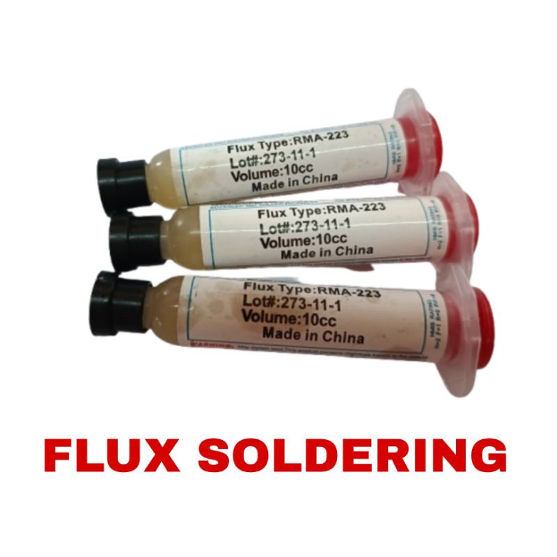 FLUX SOLDERING, PEMBERSIH SOLDER, pasta solder, FLUX SUNTIK