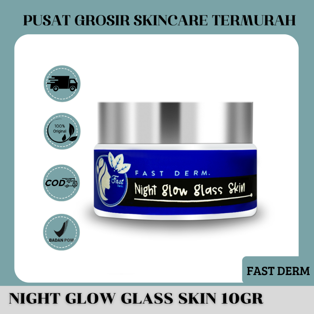 SKINCARE NIGHT CREAM GLOW GLASS SKIN FAST DERM ORIGINAL