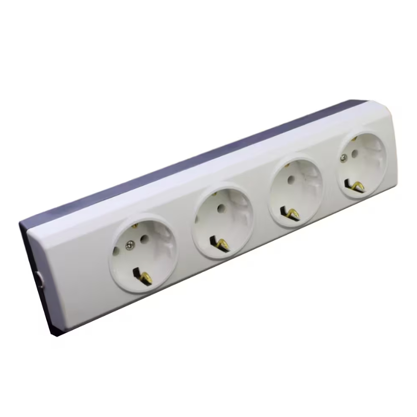 Stopkontak 4 Lubang Broco / Terminal Kuningan 4 Lubang | 15340