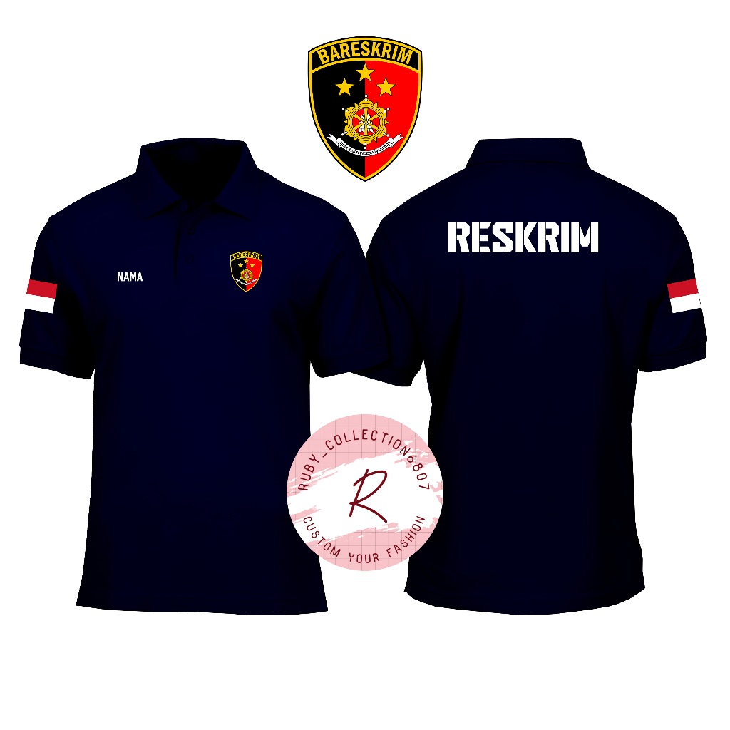 KAOS MODEL POLO BERKERAH RESKRIM - KAOS POLO SHIRT RESKRIM TERBARU