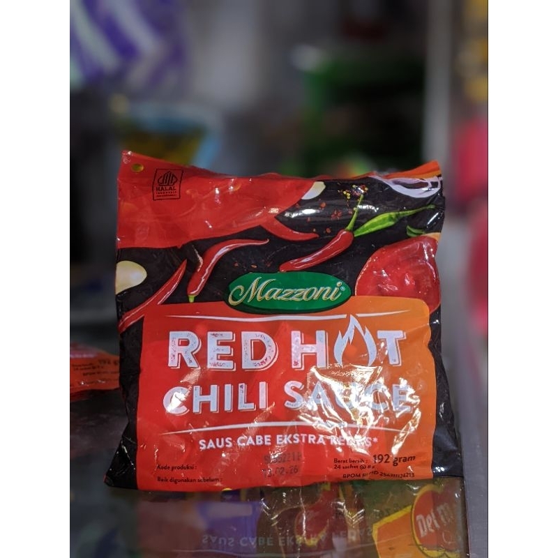 

sambel sachet Mazzoni red hot