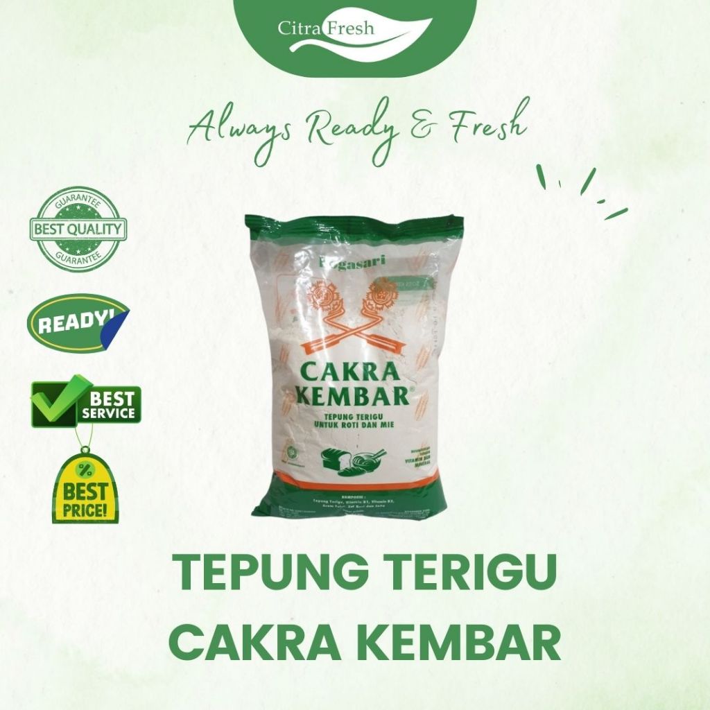 

CITRA FRESH Tepung Terigu Cakra Kembar 1000 Gram - Selalu Ready dan Fresh