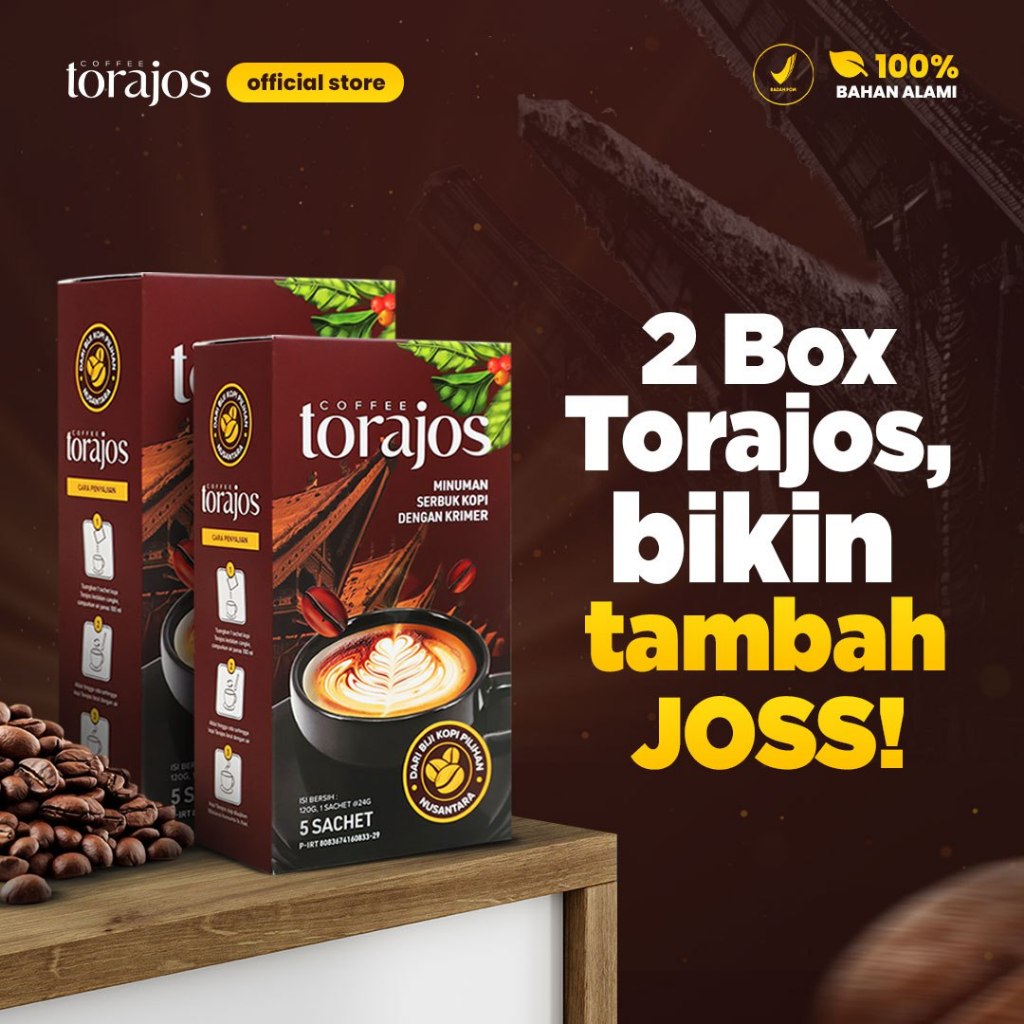 

Torajos - Kopi Stamina Pria Meningkatkan kesehatan hubungan Dengan ekstrak gingseng dan tongkat ali - paket 2 box