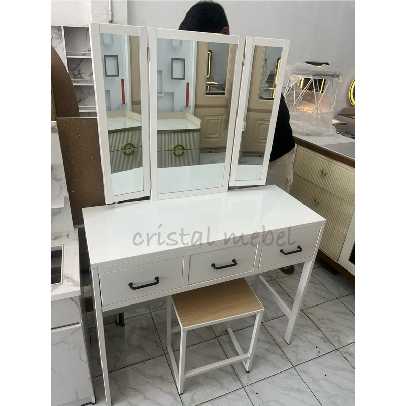 Meja Rias Besi / Meja Rias Plat Besi / Tolet Besi / Meja Rias Bahan Besi