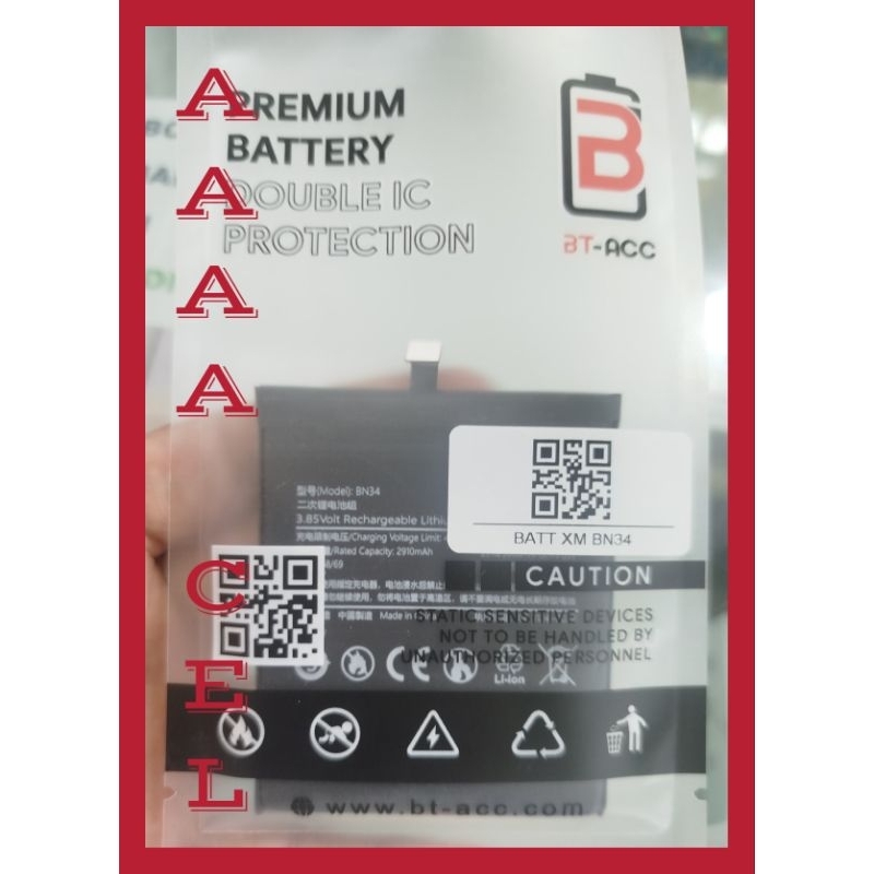 BATREI BATRE HP XIAOMI REDMI 5A BN-34 (ORI)
