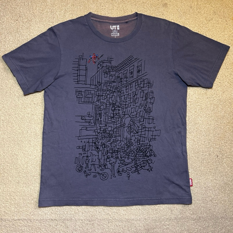 PRELOVED KAOS UNIQLO COLABS MARVEL X JASON POLAN SPYDERMAN