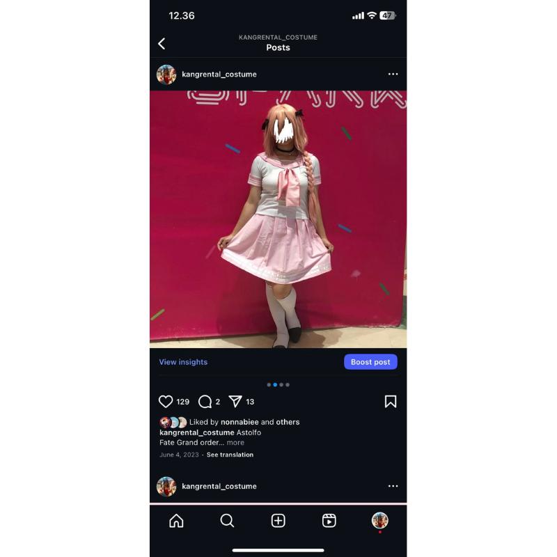 JUAL Fullset cosplay Astolfo Fate Grand Order