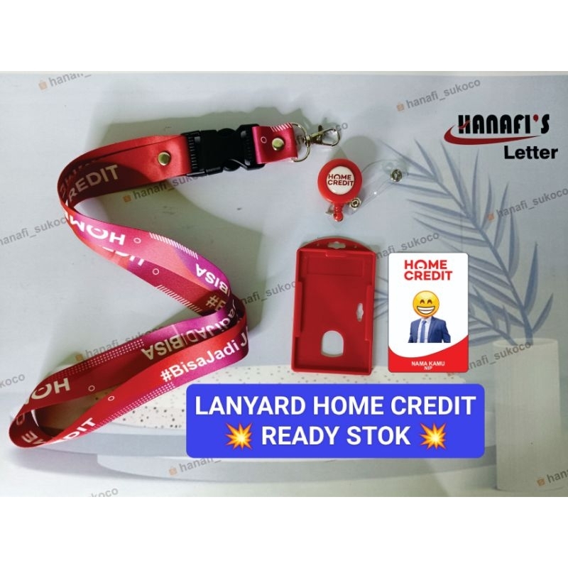 

Homecredit home kredit Tali id card home credit TERBARU [READY STOK] Lanyard printing satuan