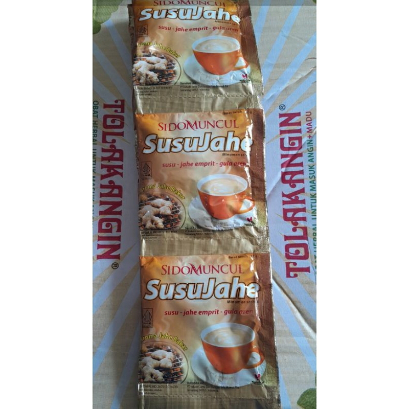 

susu jahe ASLI SIDOMUNCUL 100% ada BPOM nya HARGA PROMO PER SATU SACHET YAAA