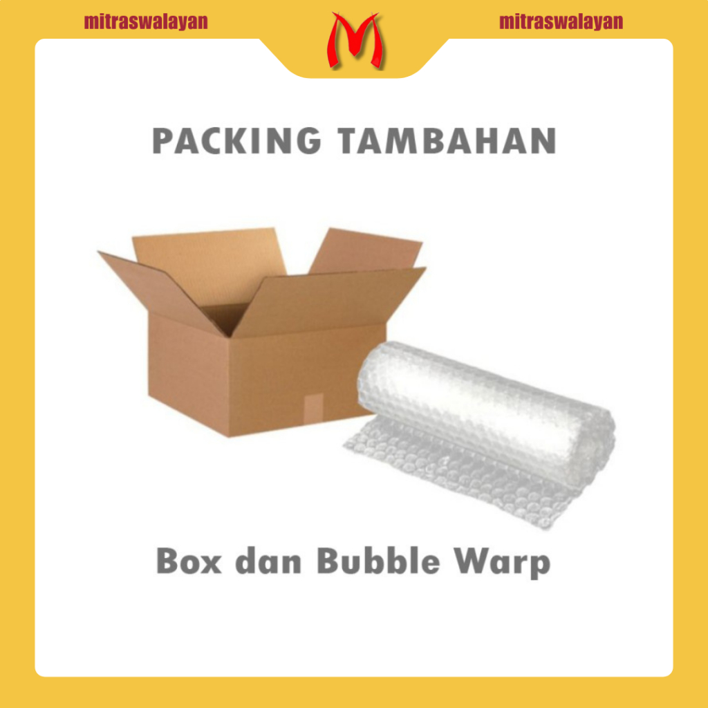 

Bubble Wrap / Kardus Tambahan Packing Aman