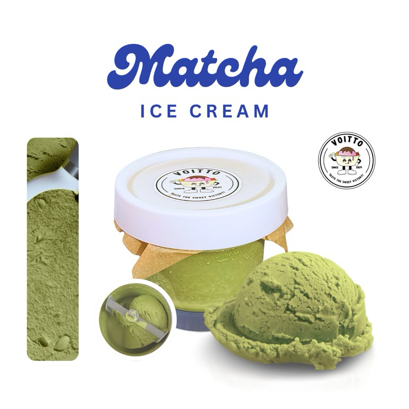 [HOMEMADE] Lactose Free Matcha Ice Cream - Es Krim Bebas Laktosa Rendah Kalori
