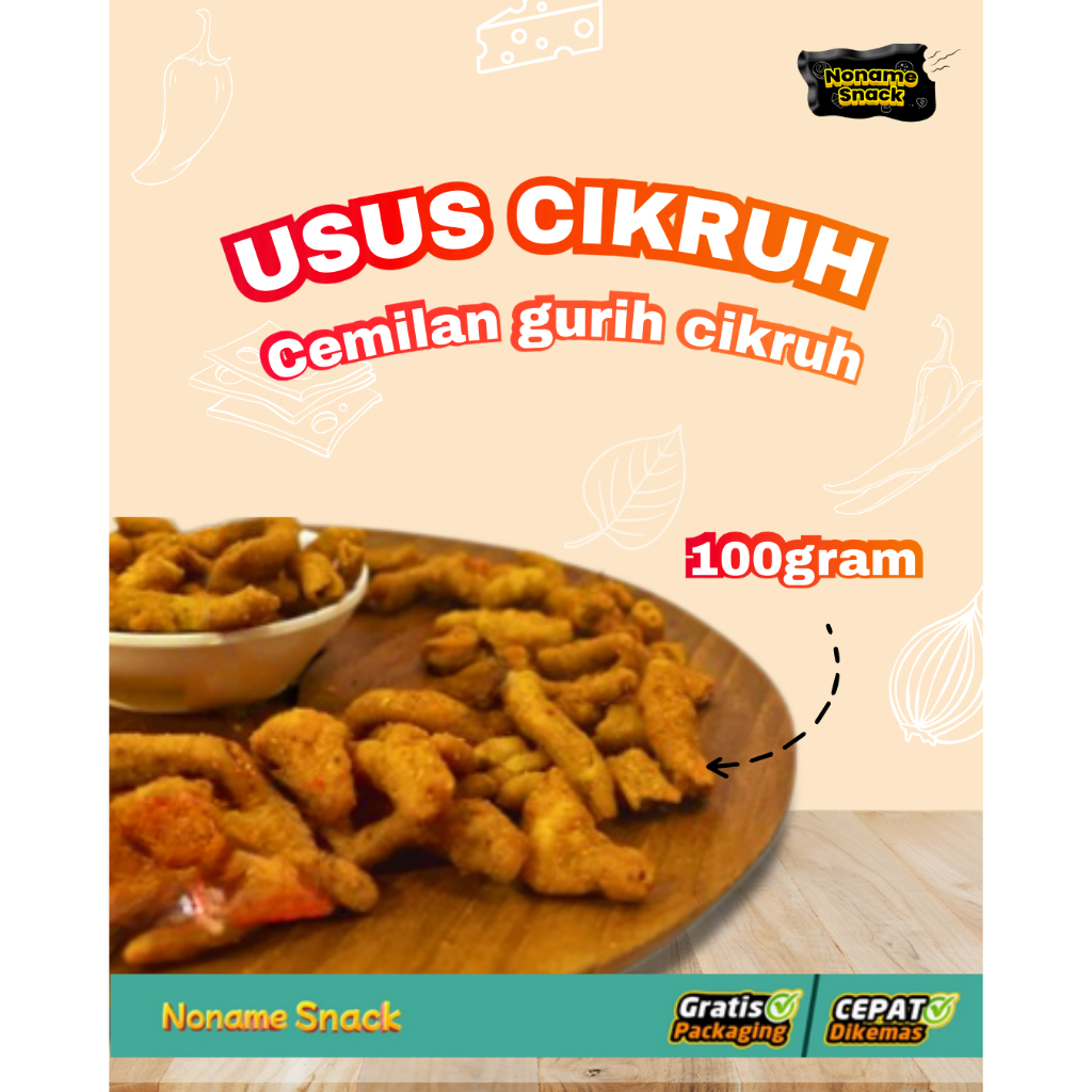 

Noname Snack - Usus Pedas Cikruh Daun Jeruk 100gr
