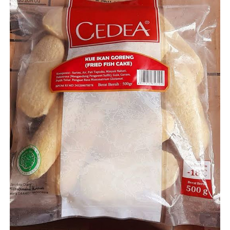 

Cedea Fishcake Kue Ikan Goreng 500gram Promo