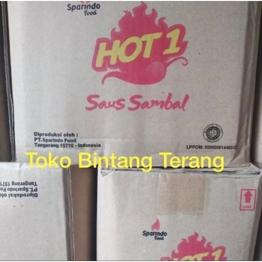 

Saos Sambal Hot1 / Hot 1 / Hot One / Hotwan 1 kg 1 dus Karton 10 kg (10 x 1kg)