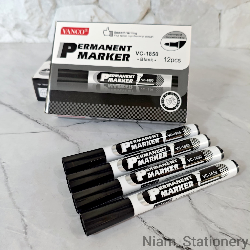 

Azka_Niam ECER ( 1 PCS ) Spidol Permanen Vanco Permanent Marker Vanco