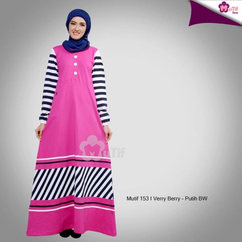 DISKON 50% Gamis Mutif GMS 153 Gamis Kaos Wanita Dewasa Simple