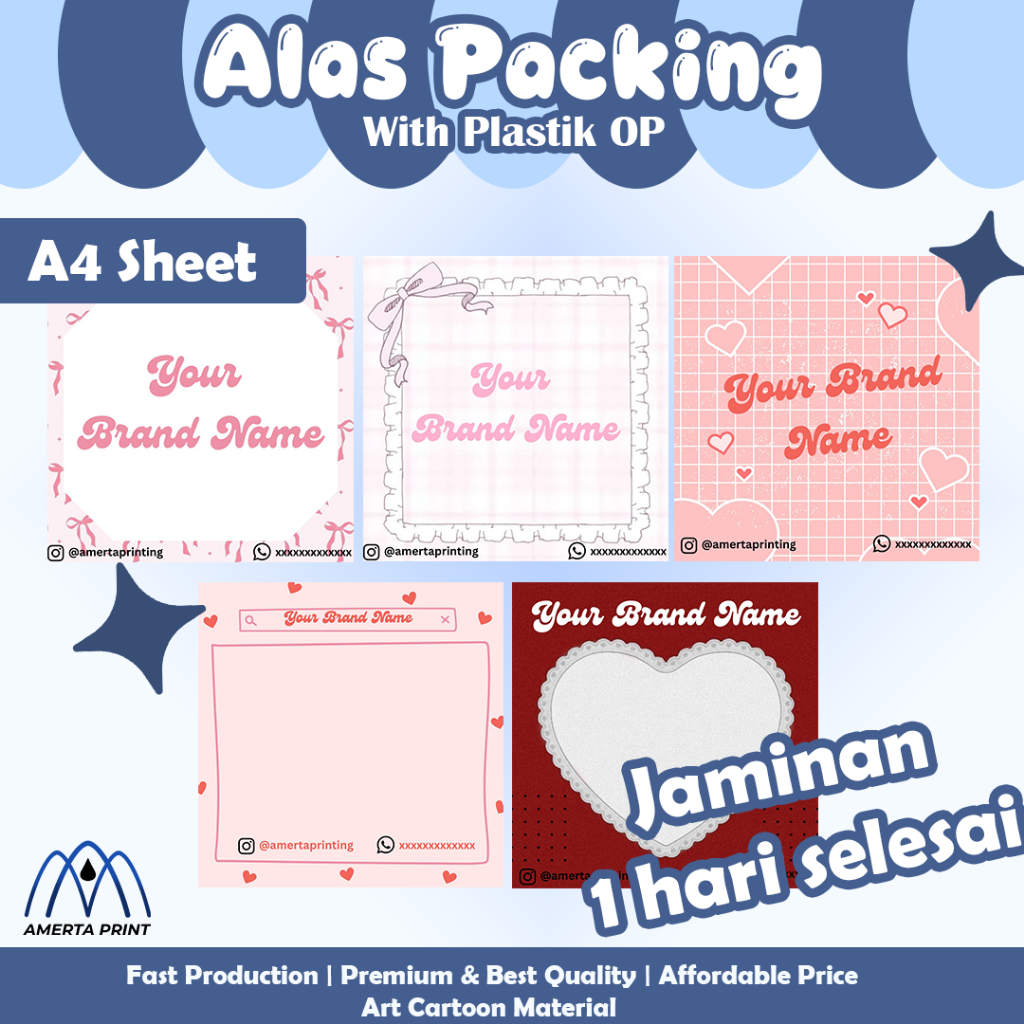 

CETAK CUSTOM ALAS PACKING | FREE PLASTIK OPP
