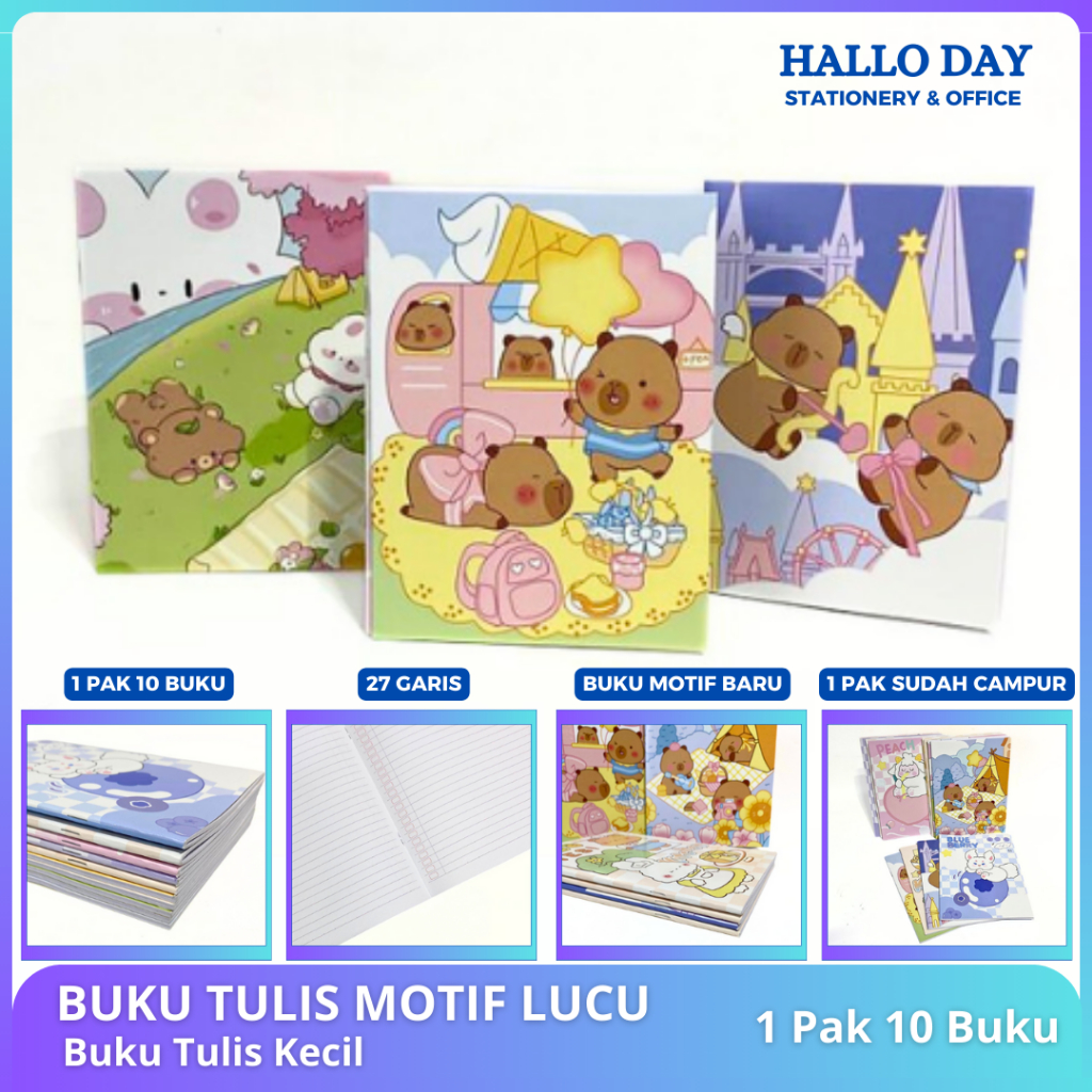 

HD Buku Tulis PAYU 38 Lembar Ukuran Qwarto Cover Random - Pack (10 Buku)