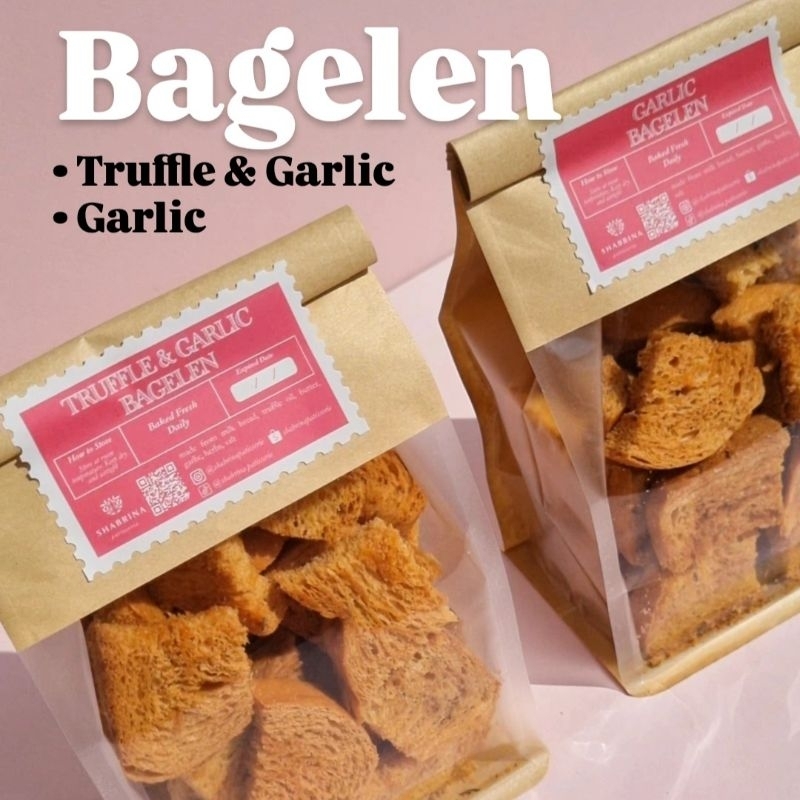 

BAGELEN (ROTI KERING) TRUFFLE GARLIC /GARLIC BAGELEN BY SHABRINA PATISSERIE