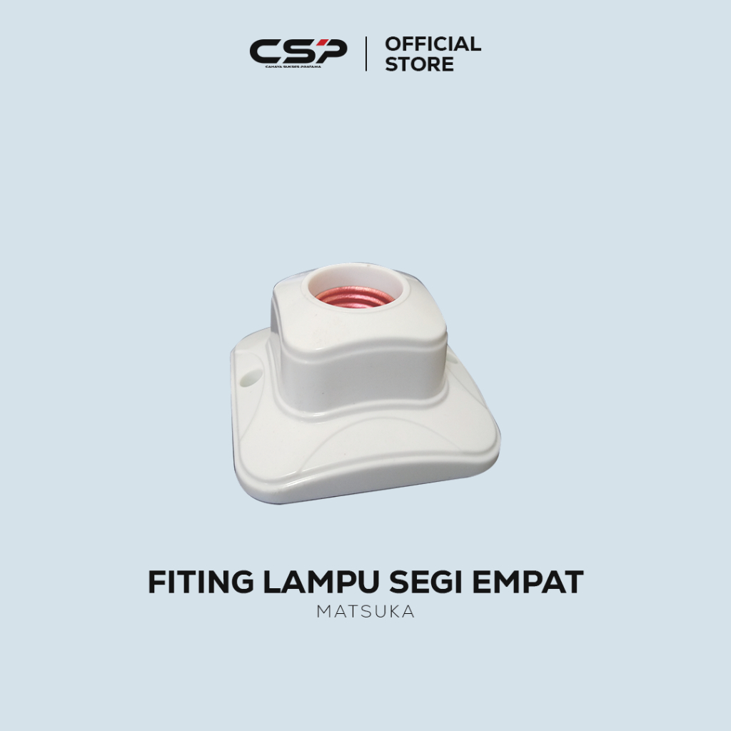 Fitting Plafon Oval /Fiting Lampu Segi Empat Kotak Besar TA-8115 Matsuka