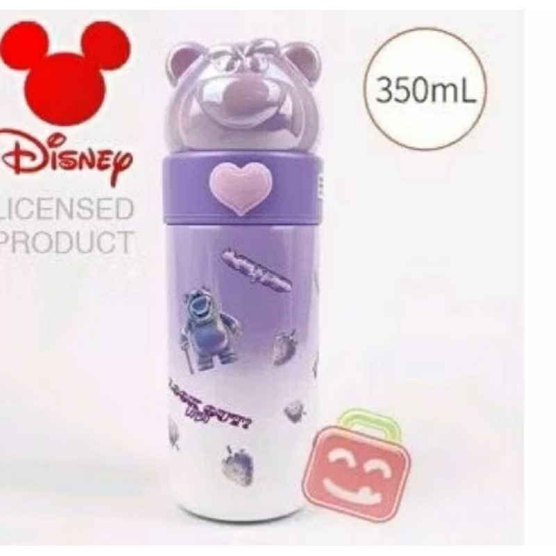 Tumbler Lotso Glow Ungu Original Disney 350ml SUS 316