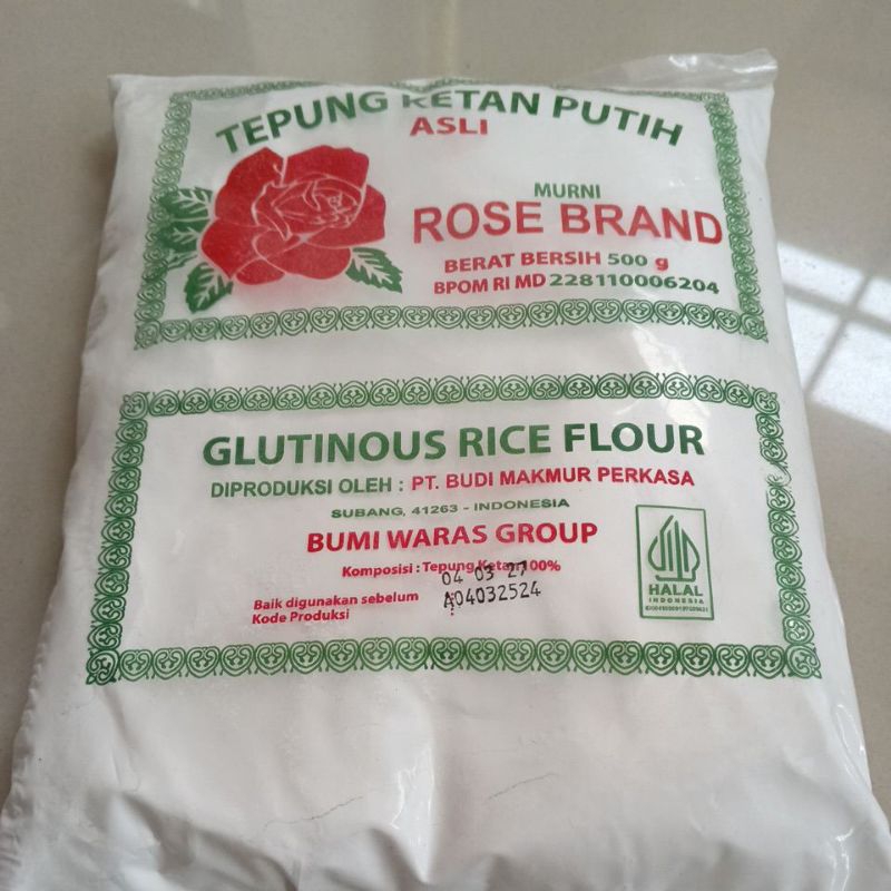 

Tepung Ketan Putih Rose Brand 500gr
