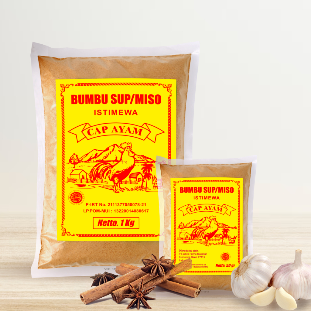 

Bumbu Sup Miso Medan Cap Ayam Ukuran 6 Porsi