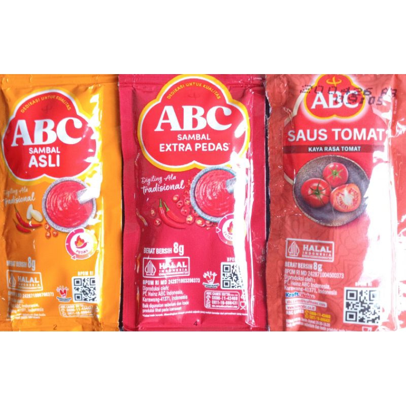

ABC Saos Sambal Asli Sachetan