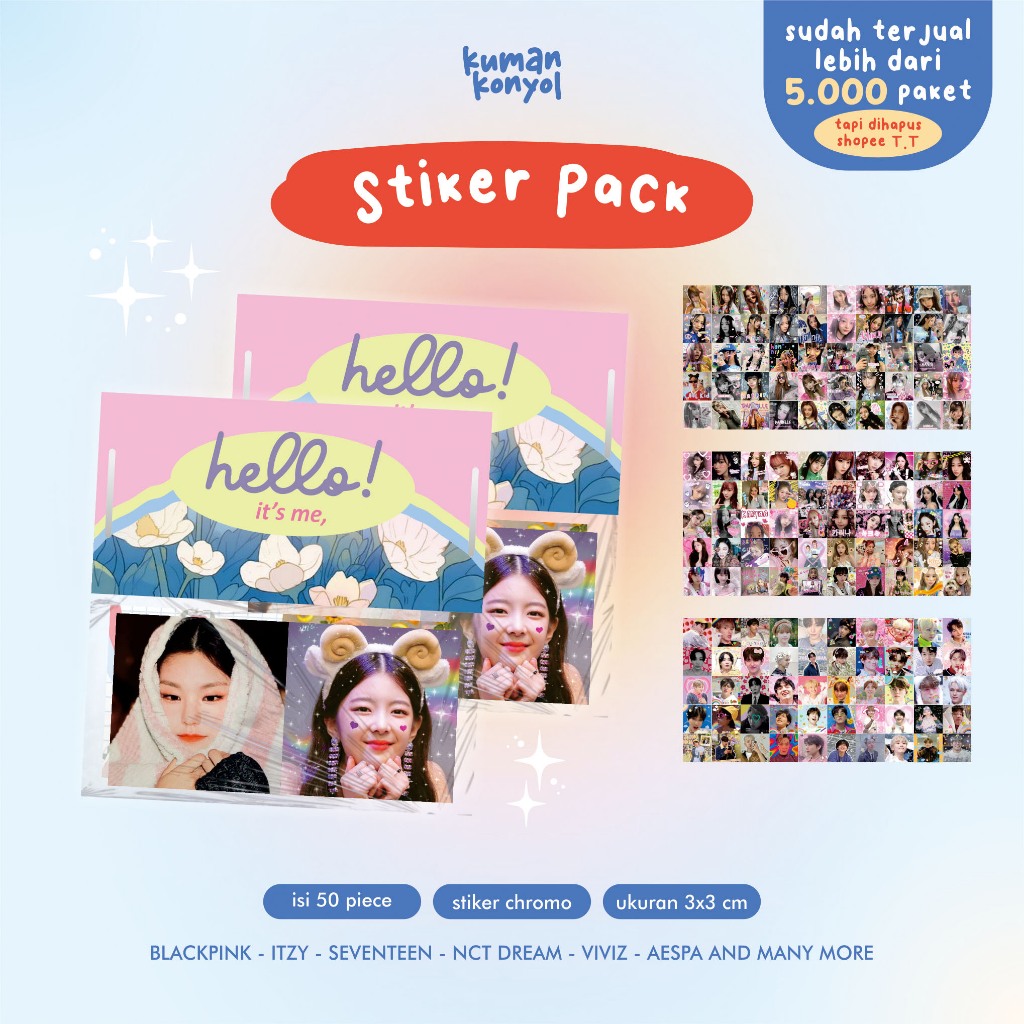 

STIKER KPOP - STIKER DECO ISI 50PC - IDOL BIAS