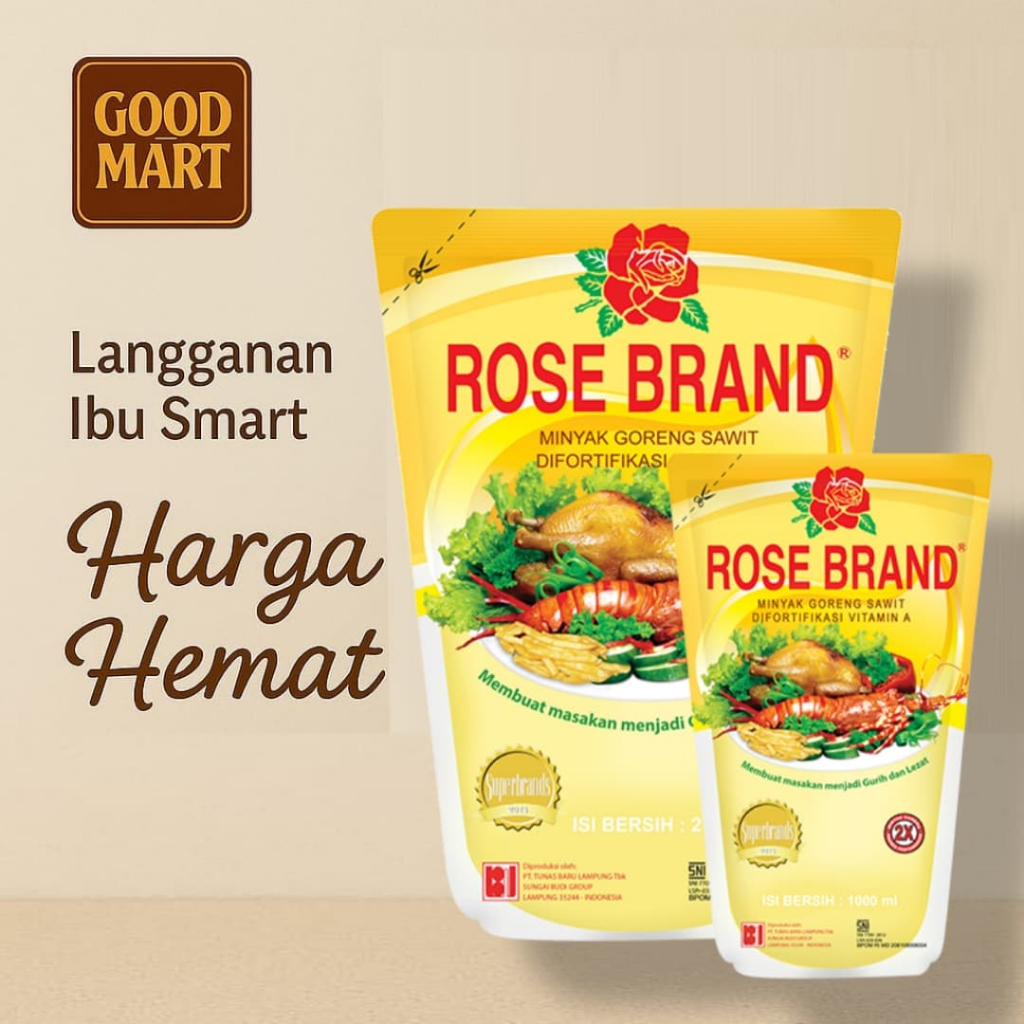 

Minyak Goreng Rosebrand 2 Liter